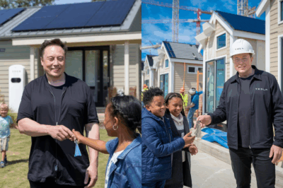 Elon Musk Shocks the World: Builds 1,000 Homes for Homeless Families Overnight
