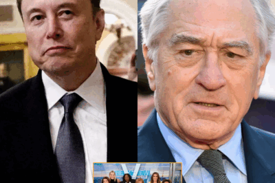 Elon Musk and Robert De Niro Clash Publicly After Shocking Insults on The View In a stunning turn of events, tech mogul Elon Musk and Hollywood icon Robert De Niro have publicly clashed after a controversial moment on The View. During an appearance on the popular daytime talk show, De Niro, known for his outspoken …