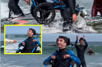 PURE JOY ON THE WAVES: Disabled Man’s Emotional Beach Day Sparks Viral Uplift—Strangers Unite to Make Impossible Dream Come True!
