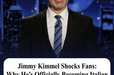 Jimmy Kimmel Shocks Fans: Why He’s Officially Becoming Italian—The Real Story Behind His Big Move!