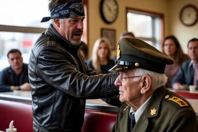A biker slapped an 81-year-old veteran in a diner — no one could have predicted what would happen in a 22 minutes…