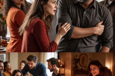 My husband slapped me in front of his entire family on Thanksgiving… but then my daughter Emma stepped forward with her tablet and said five words that silenced the whole room and made my husband’s face go white with terror….
