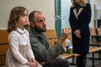 Single dad janitor blew bubbles to calm a girl in crisis — unaware her billionaire mom was watching. Everyone was stunned by what happened next…