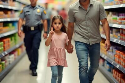 Little girl’s secret rescue signal in supermarket — cop saw it and immediately followed her