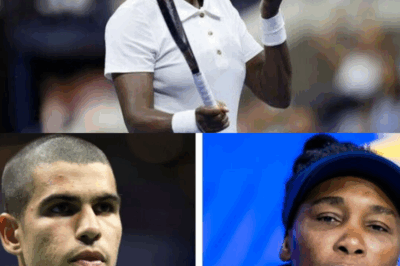 US Open drama ERUPTS as Carlos Alcaraz faces SAVAGE ROAST from top rival while Venus Williams delivers EMOTIONAL, TEARFUL confession—fans left SHOCKED and CURIOUS about the REAL story behind these UNEXPECTED moments shaking Flushing Meadows to its CORE