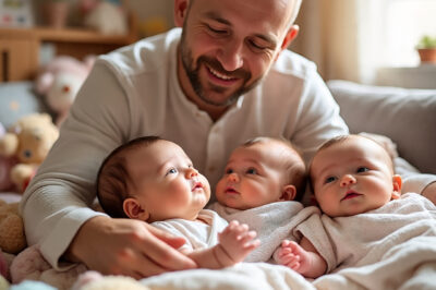 Single Dad Struggles Raising Triplets, One Day Finds Out They Aren’t His