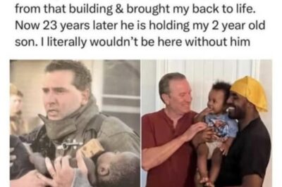 At 2 years old, he was rescued from a burning home by firefighter Jeff Ohs. 23 years later, Jeff held his son.