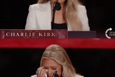 “I FORGIVE HIM” — ERIKA KIRK’S PAIN, HER GRACE, AND A COUNTRY SHOOKEN