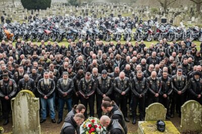 100s Of Bikers Buried The Little Boy Nobody Wanted Because Dad Was Murderer