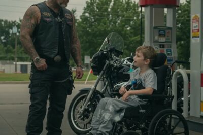 The Wheelchair Boy At The Gas Station Begged Every Biker To Save His Dying Grandpa