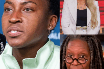 STUNNED SILENCE: Coco Gauff Defends Erika Kirk, Silences Whoopi Goldberg Live On Air.  With rare composure and razor-sharp words, Coco Gauff stunned the studio—turning Whoopi Goldberg’s harsh outburst into a lesson on respect. Audience members rose in awe, not to cheer for Whoopi, but to honor the young tennis star who stood up for fairness and wisdom. WATCH the unforgettable moment 👉