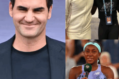 “Don’t judge her by the color of her skin!” Tennis legend Roger Federer stands up for Coco Gauff after a storm of online hate and threats following her tough loss to Naomi Osaka at the US Open. Federer’s powerful words moved Coco to tears, reminding the world of the strength found in true sportsmanship.