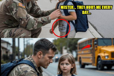A Soldier Saw A Little Girl Pointing At The Bus, Shaking In Fear What