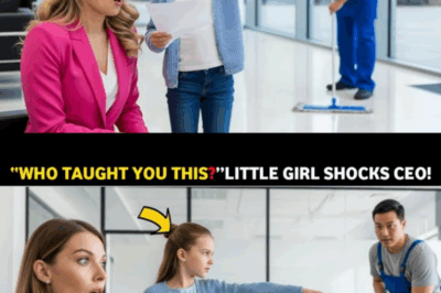“Who Taught You This Formula” — CEO Shocked as Little Girl Pointed to Her Janitor Dad