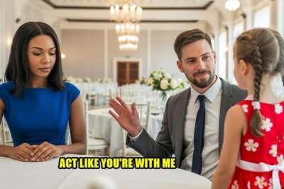 she was forced to sit alone at her sister’s wedding—until a single dad said,act like you’re with me!