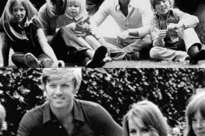 Behind the scenes of The Great Gatsby, Robert Redford found quiet moments with his wife Lola and their children—Amy, Shauna, and James.