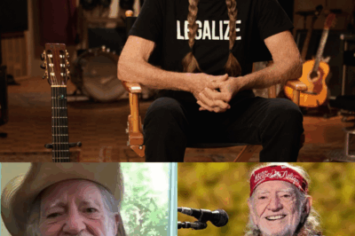 Look at Willie Nelson, sitting quietly with that gentle grin—a smile that holds a thousand stories.