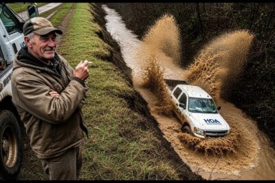 HOA Officer Parked on Grandpa’s Ranch — So He ‘Reparked’ It in the Creek