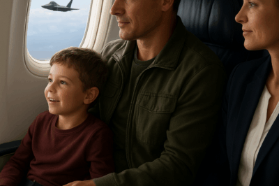 Single Dad Was Just in Seat 12F — Until His Call Sign Made the F 22 Pilots Stand at Attention!