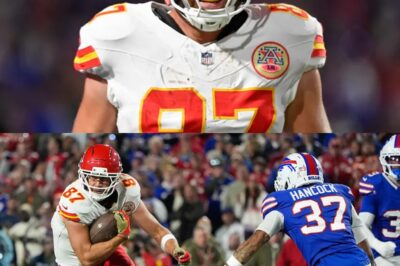 “Travis Kelce Explodes After Brutal Hit — Bills Fans Left Speechless in Wild Sideline Clash”