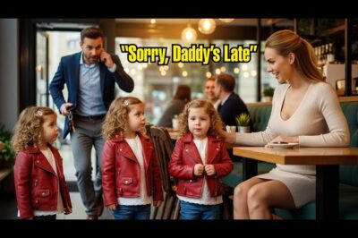 The blind date was empty—until little triplet girls walked in and said,“My Daddy’s sorry he’s late”