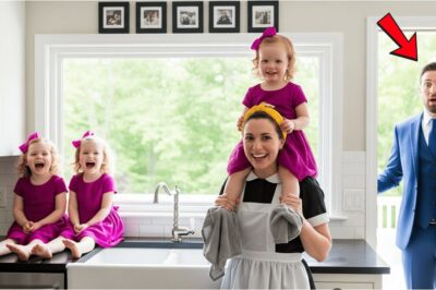 BILLIONAIRE ARRIVED HOME UNANNOUNCED AND SAW THE MAID WITH HIS TRIPLETS — WHAT HE SAW SH*CKED HIM