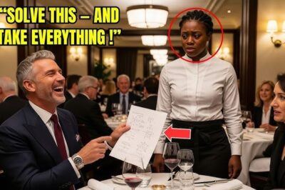 Arrogant Billionaire: ‘Solve This, I’ll Give You Everything’ — Black Waitress Did, His Jaw Dropped