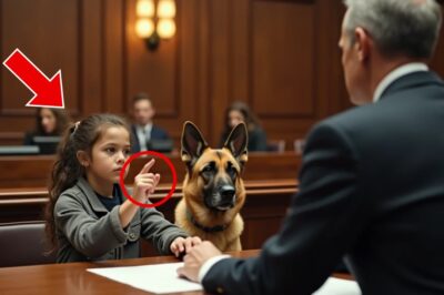 Little Girl Gives a Secret Signal to Her Dog. Judge Stops the Courtroom in Sh0ck!