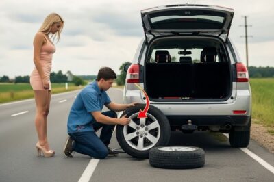 Young Mechanic Helps Millionaire Woman with a Flat Tire — What Happened Next Melted Hearts ❤️