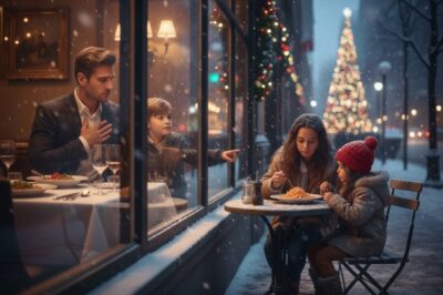 A BILLIONAIRE TAKES HIS SON TO DINNER—THEN SEES A POOR MOM SHARING ONE MEAL AND DOES THE UNTHINKABLE