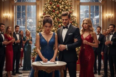 In Tears, She Signs the Divorce Papers at Christmas party—Not Knowing She Is the Billionaire’s…..