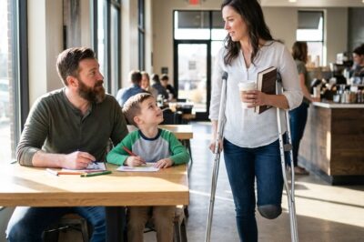 Can I Share This Table One-Legged Girl Asked Single Dad His Answer Sh0cked Her