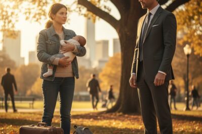 A Billionaire Notices a Poor Mom With Her Baby and Bags in the Park — The Truth Brings Him to Tears.
