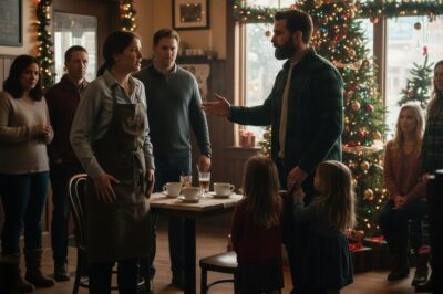 She Was Fired at the Café on Christmas Eve—Then a Single Dad at the Corner Table Stood Up…