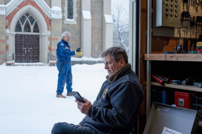 “Don’t Open That Box Alone,” The Electrician Said While Rewiring My Late Wife’s Workshop.