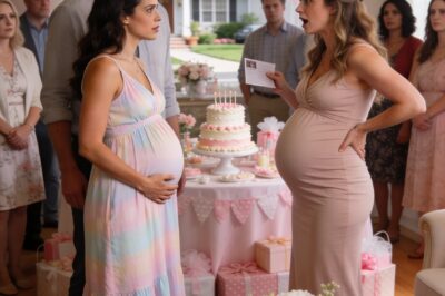 “At My Baby Shower, A Pregnant Stranger Claimed My Husband Was Hers… Until I Asked One Question”
